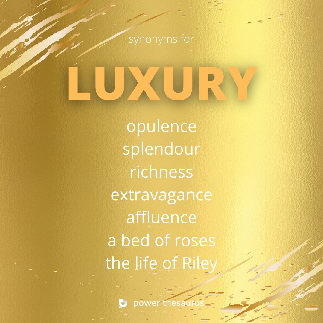 luxury thesaurus