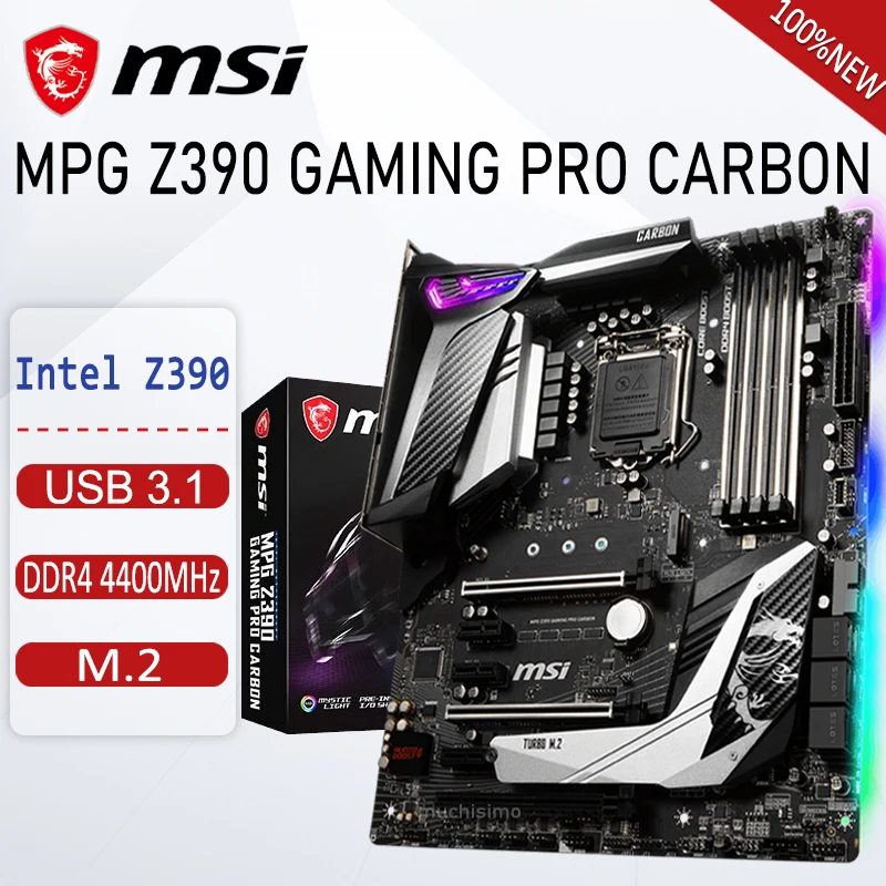 msi mpg z390 gaming pro carbon atx lga1151