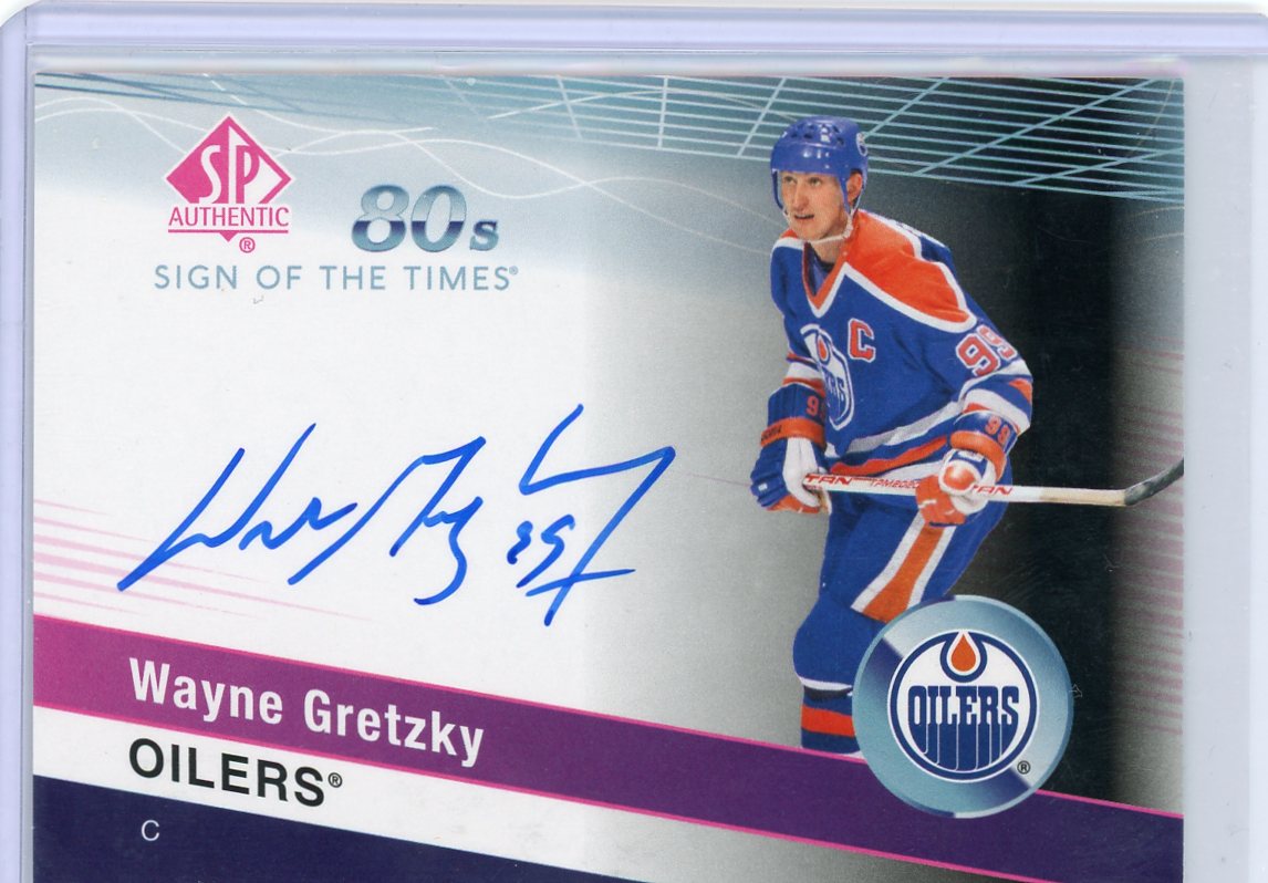 wayne gretzky autographed card