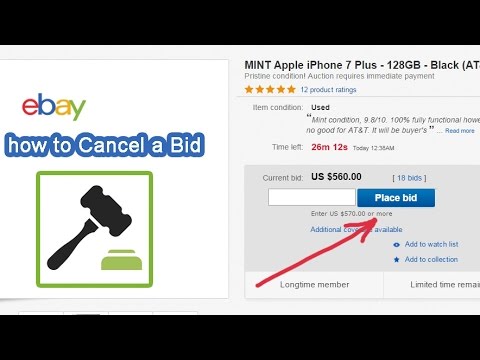 cancel ebay bid