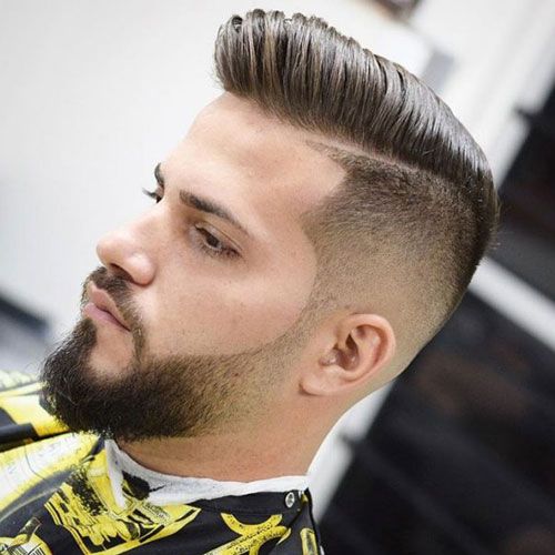 beard and fade haircut