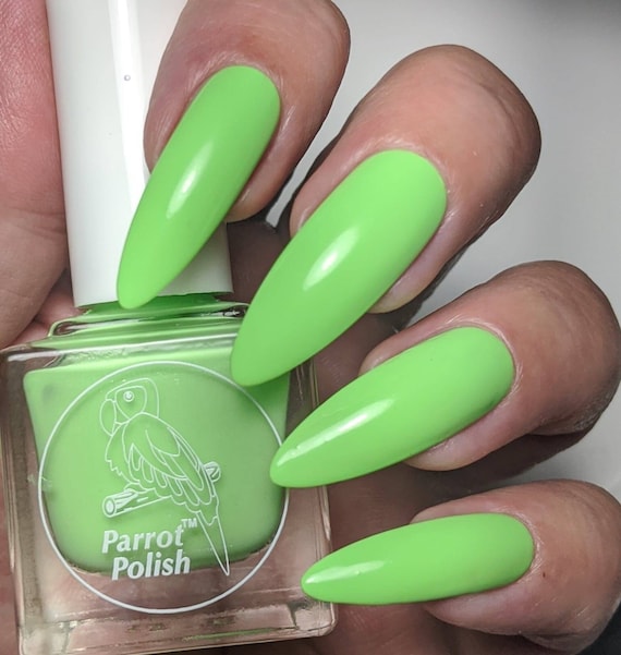 parrot green nail polish