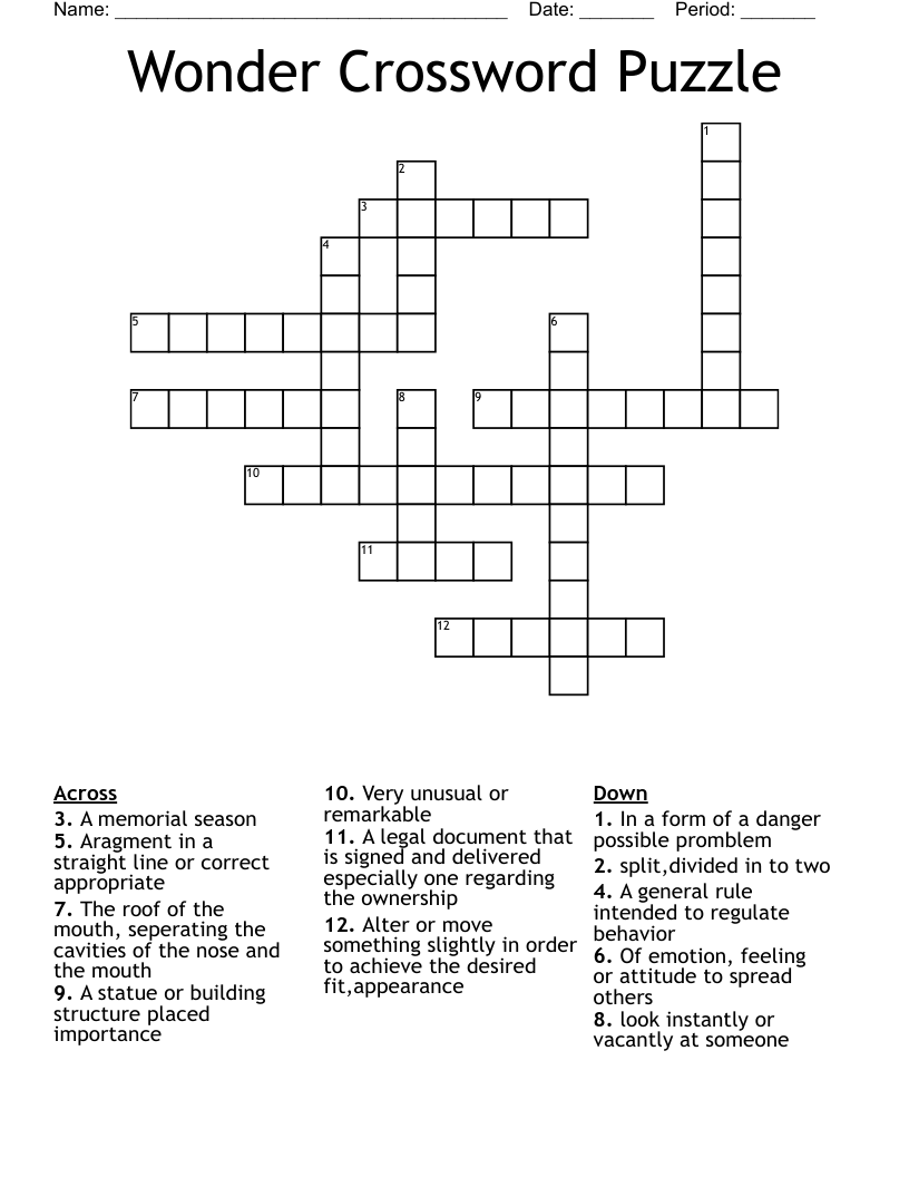 alter the structure of crossword