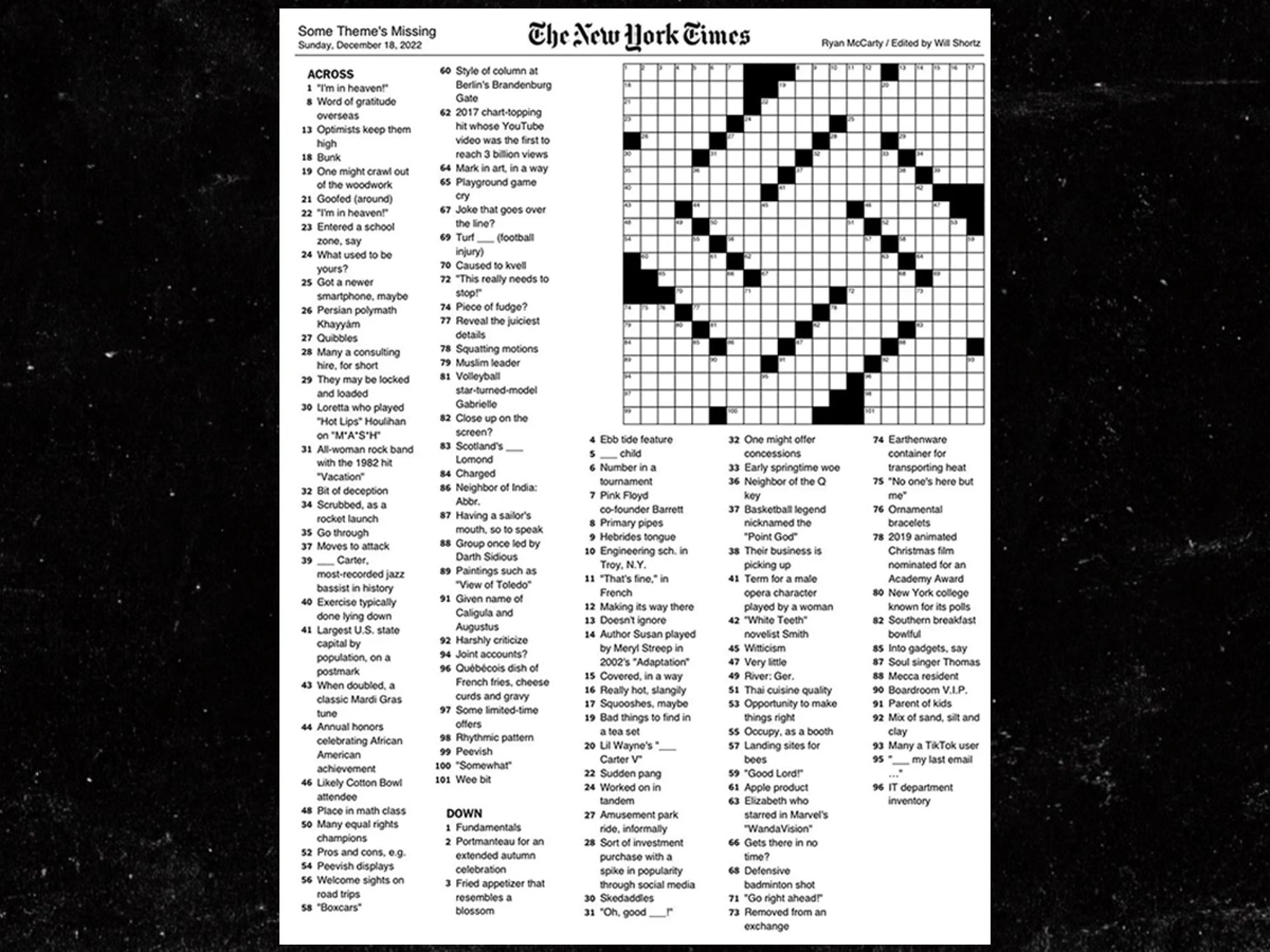 new york times puzzle