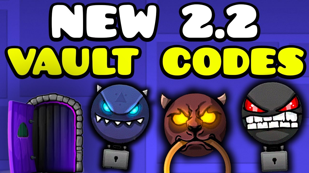 codes for the vault geometry dash