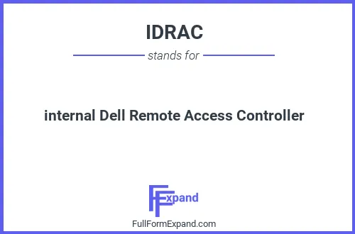 idrac full form