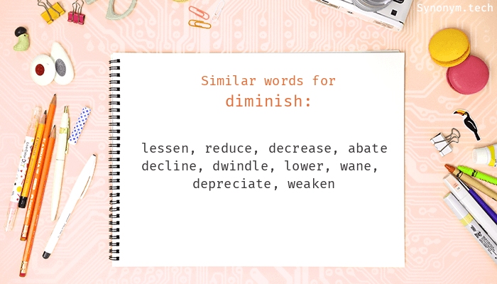 diminished synonyms