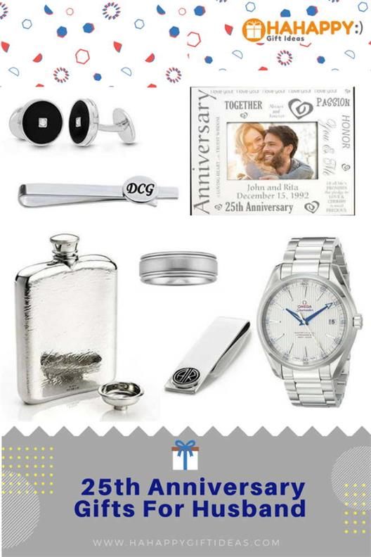 silver wedding anniversary gifts for husband