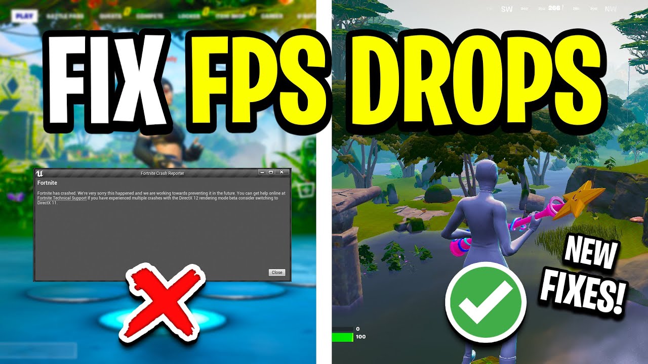 fortnite fps drops