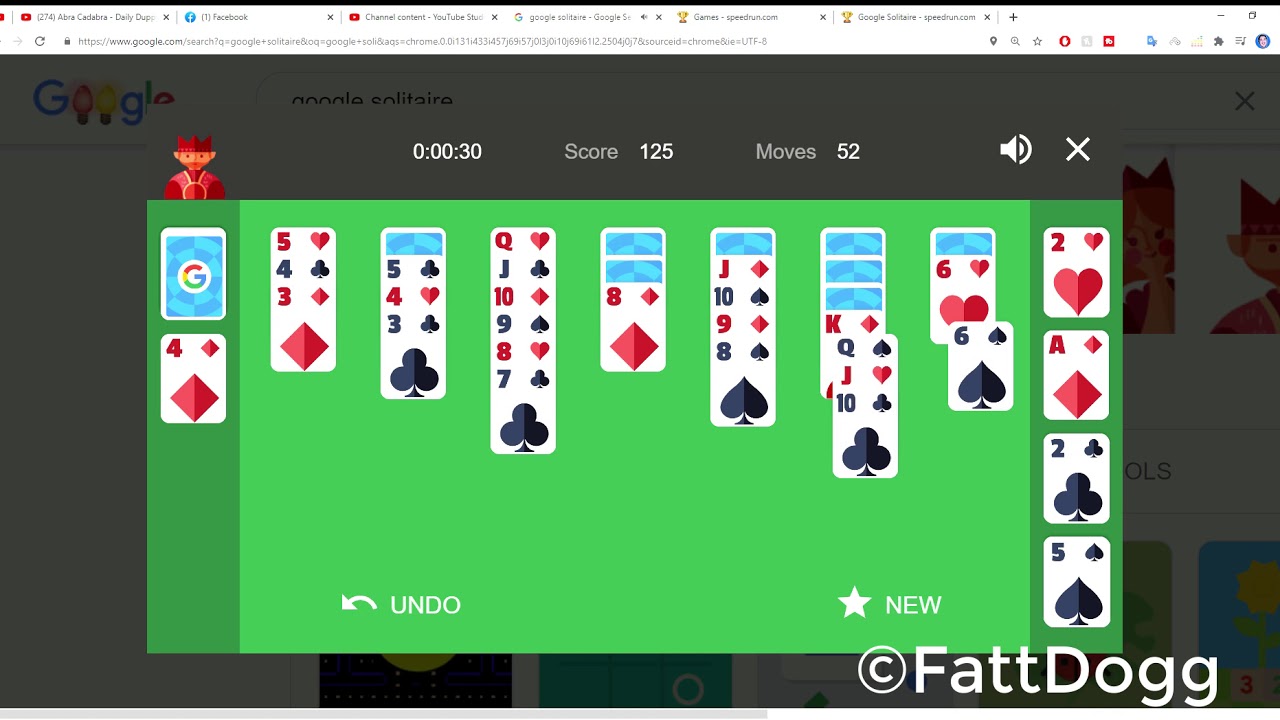 solitaire speedrun