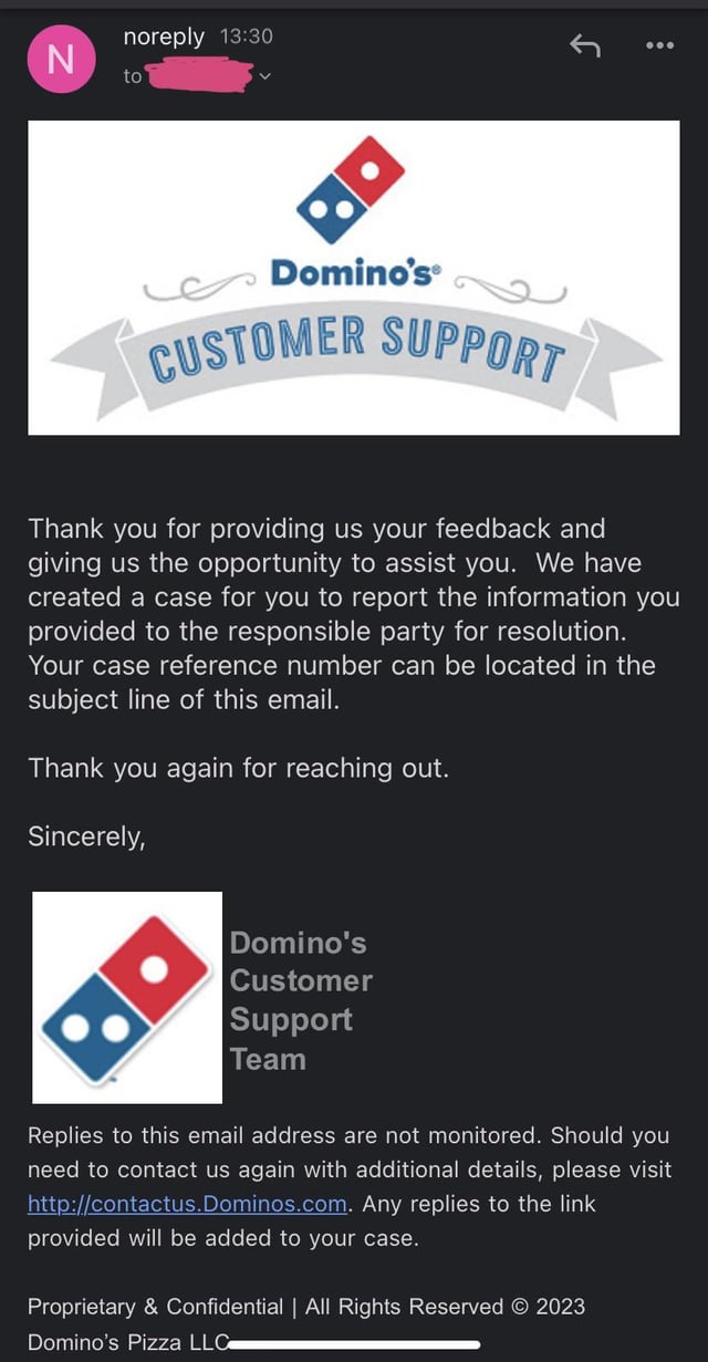 how do i contact dominos