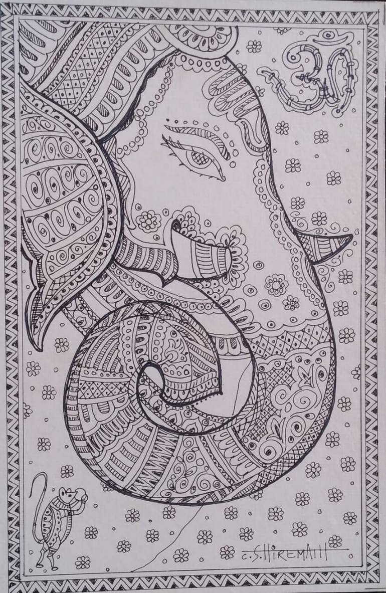 drawing ganpati images