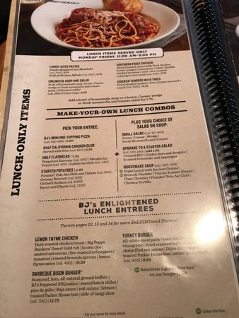 bj brewhouse menu