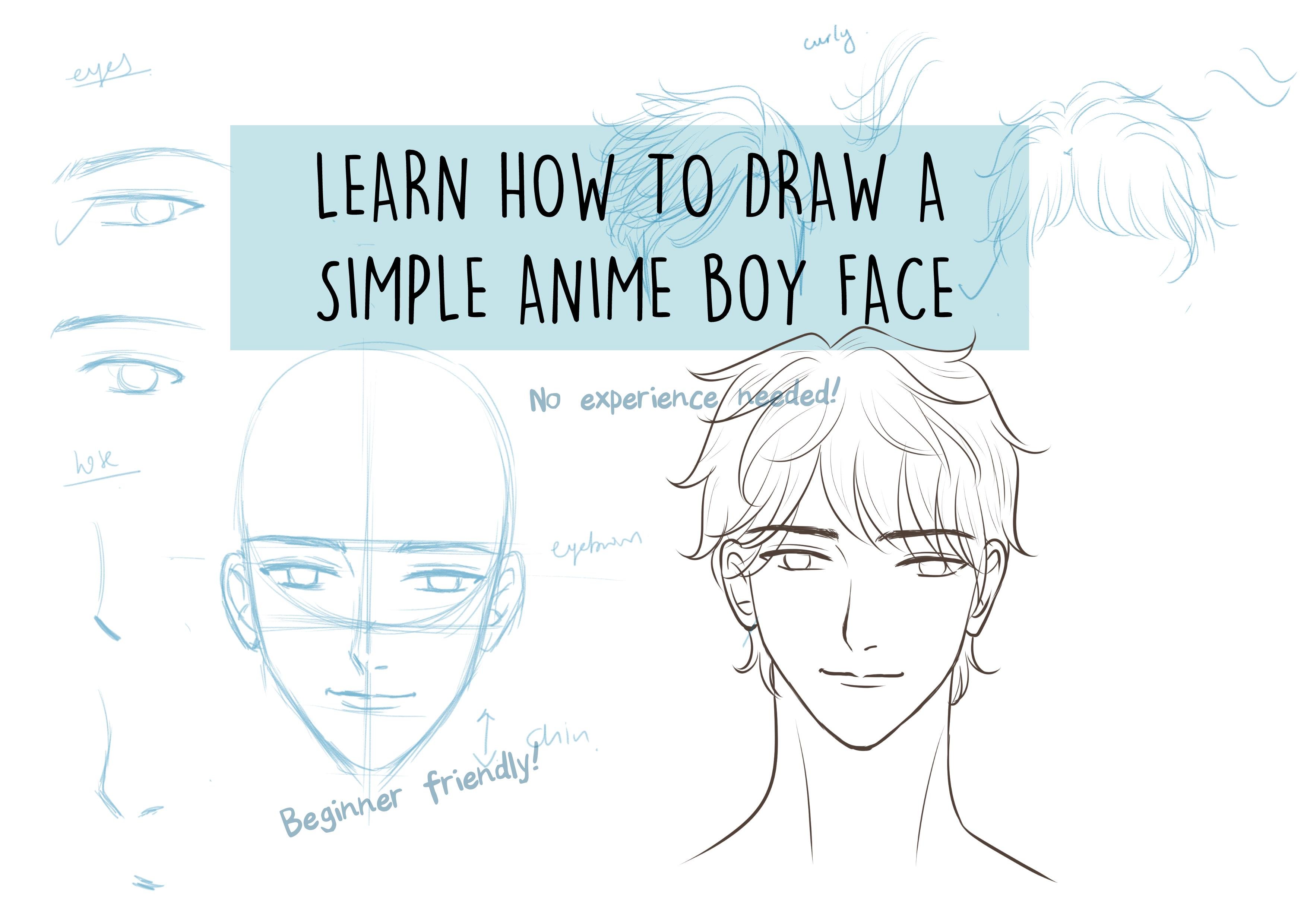 how to draw anime guys
