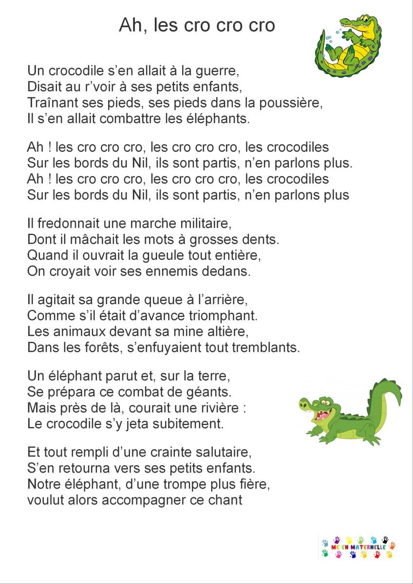 crocodile chanson