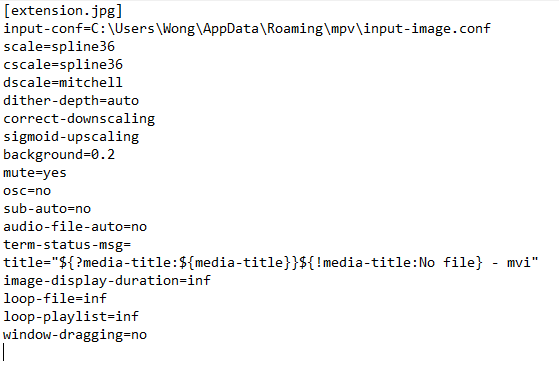 mpv input.conf