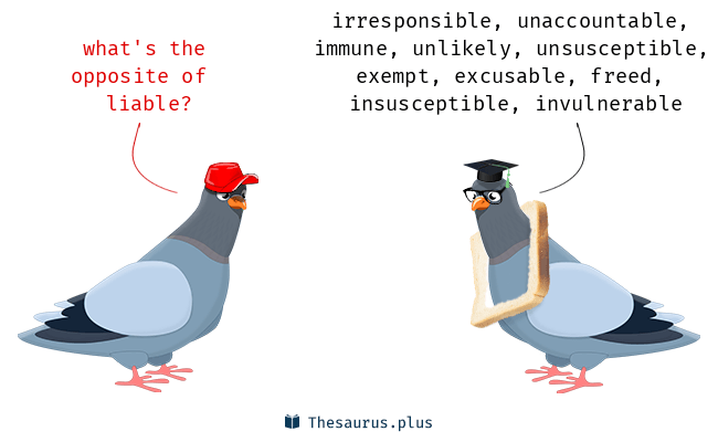 antonyms of liable