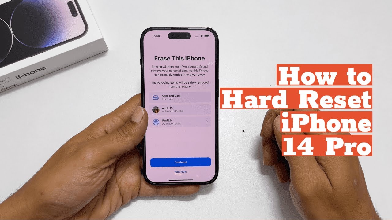 hard reset iphone 14