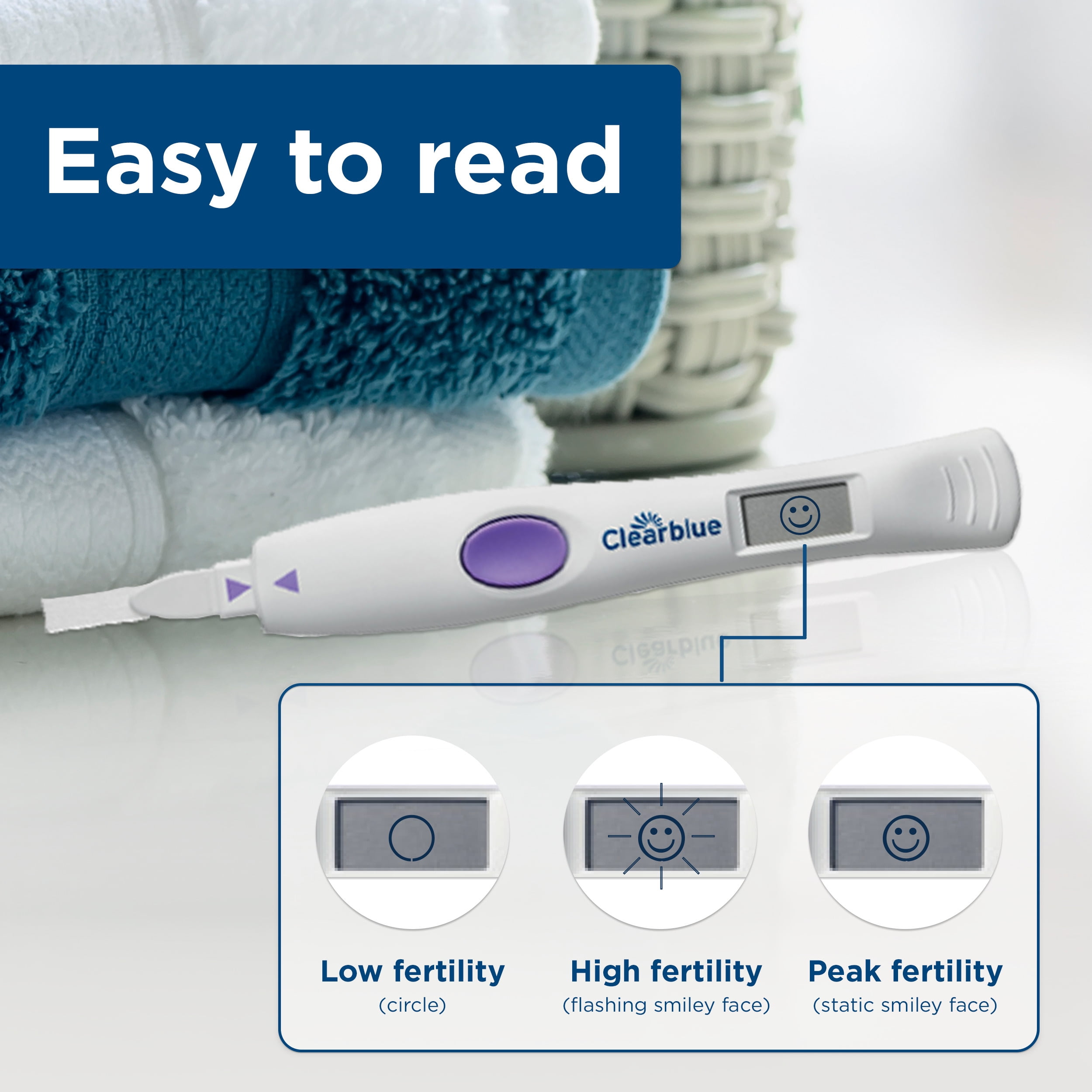 clear blue ovulation smiley face