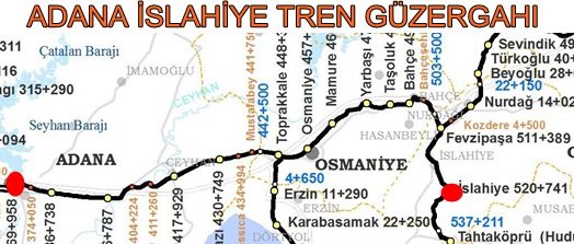 adana ıslahiye tren saatleri