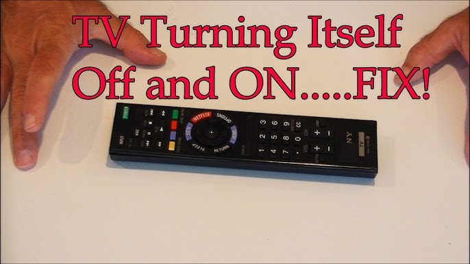 sony tv switching off by itself