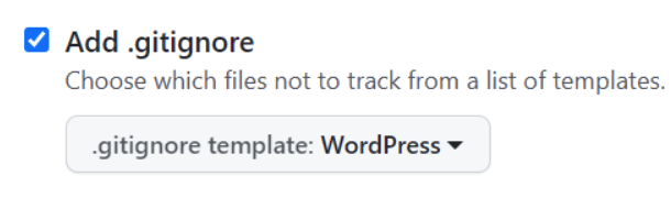 wordpress gitignore