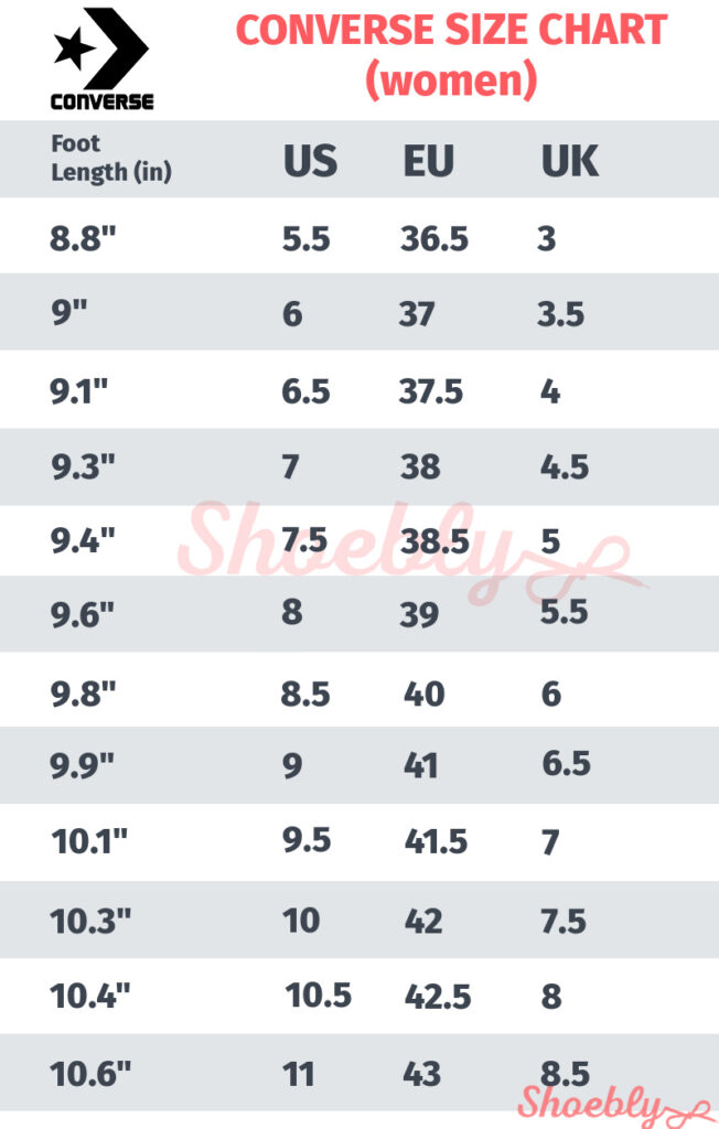 converse sizing