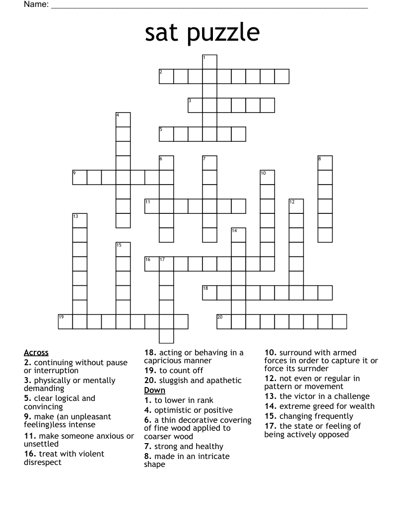 crossword clue intricate