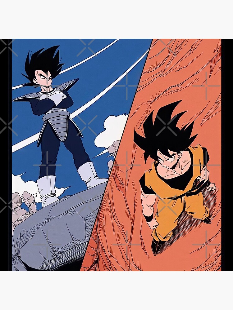 dibujos de goku vs vegeta