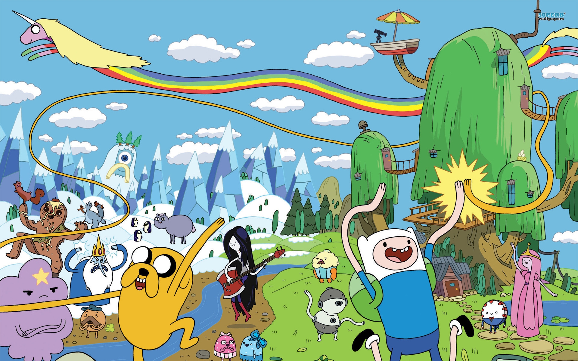 background adventure time