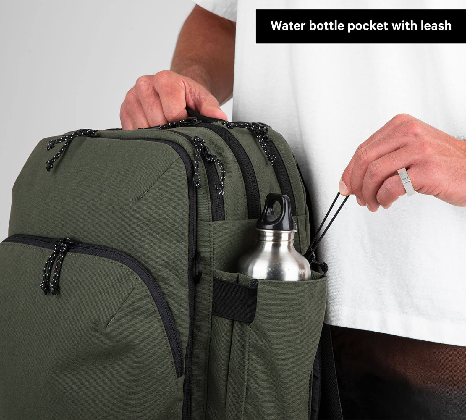 backpack water bottle pocket