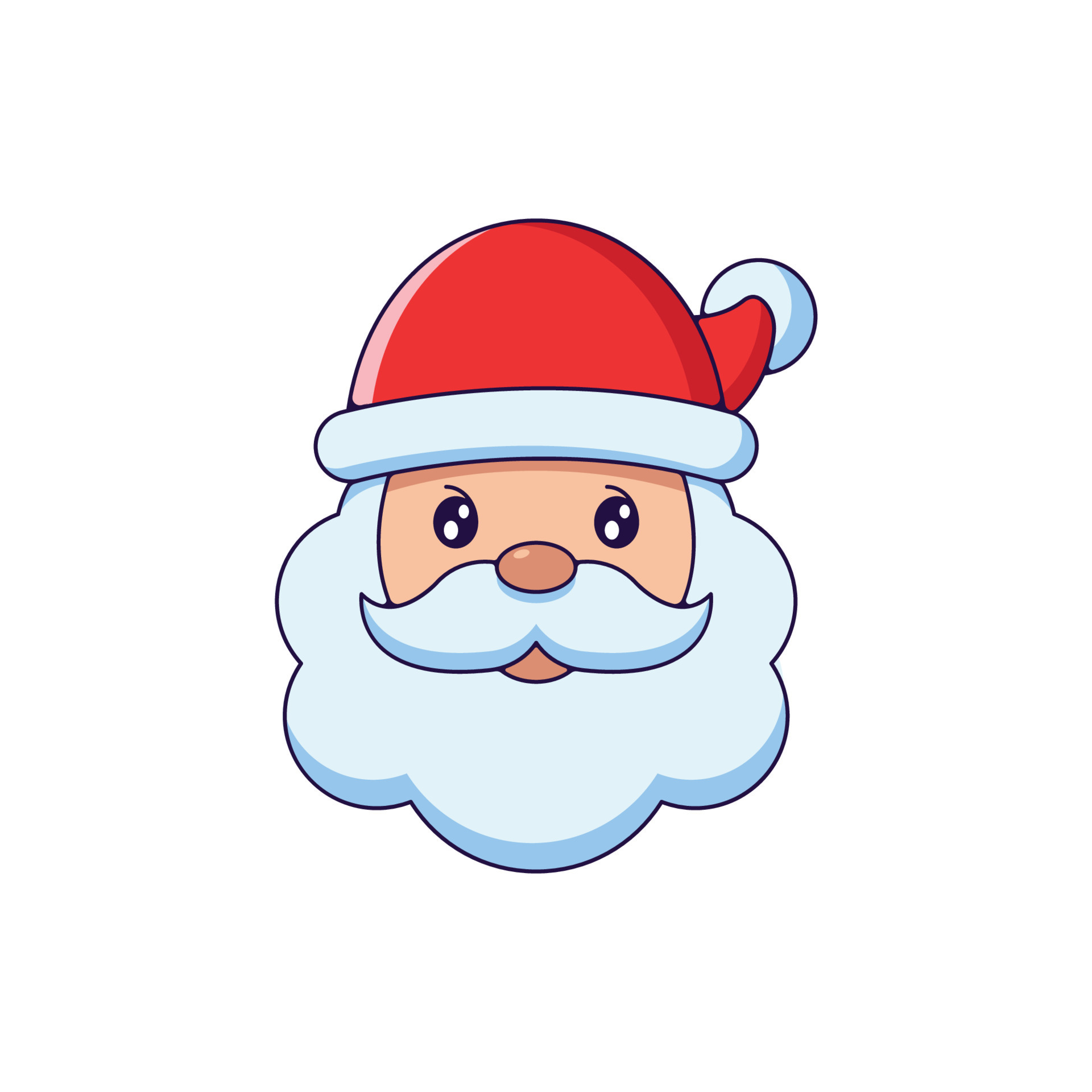 barba de santa claus dibujo