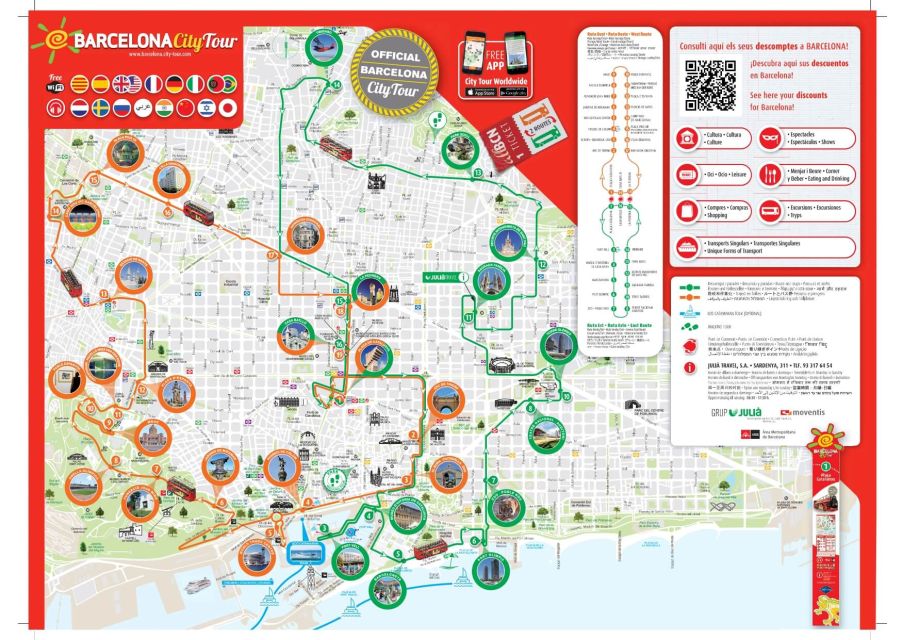 barcelona hop on hop off bus route map pdf