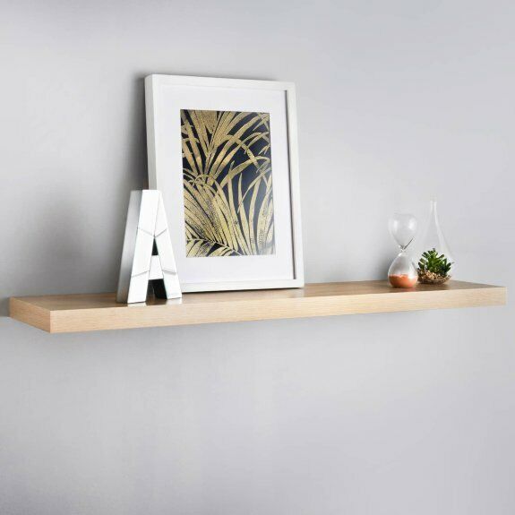 white floating shelves 100cm