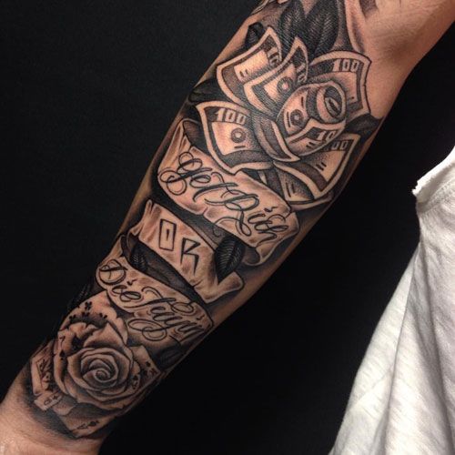 lower arm tattoos for guys