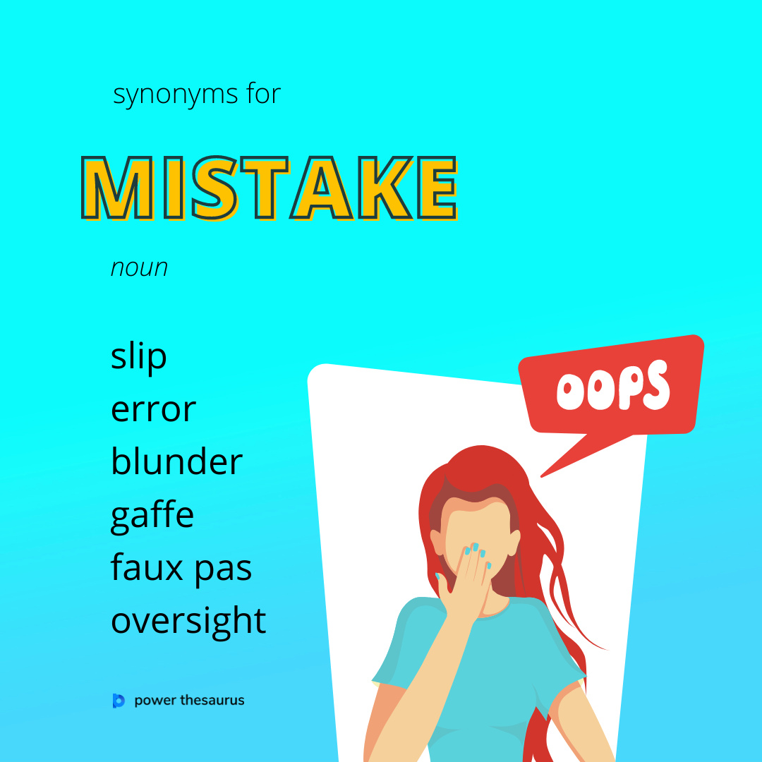 mistake thesaurus