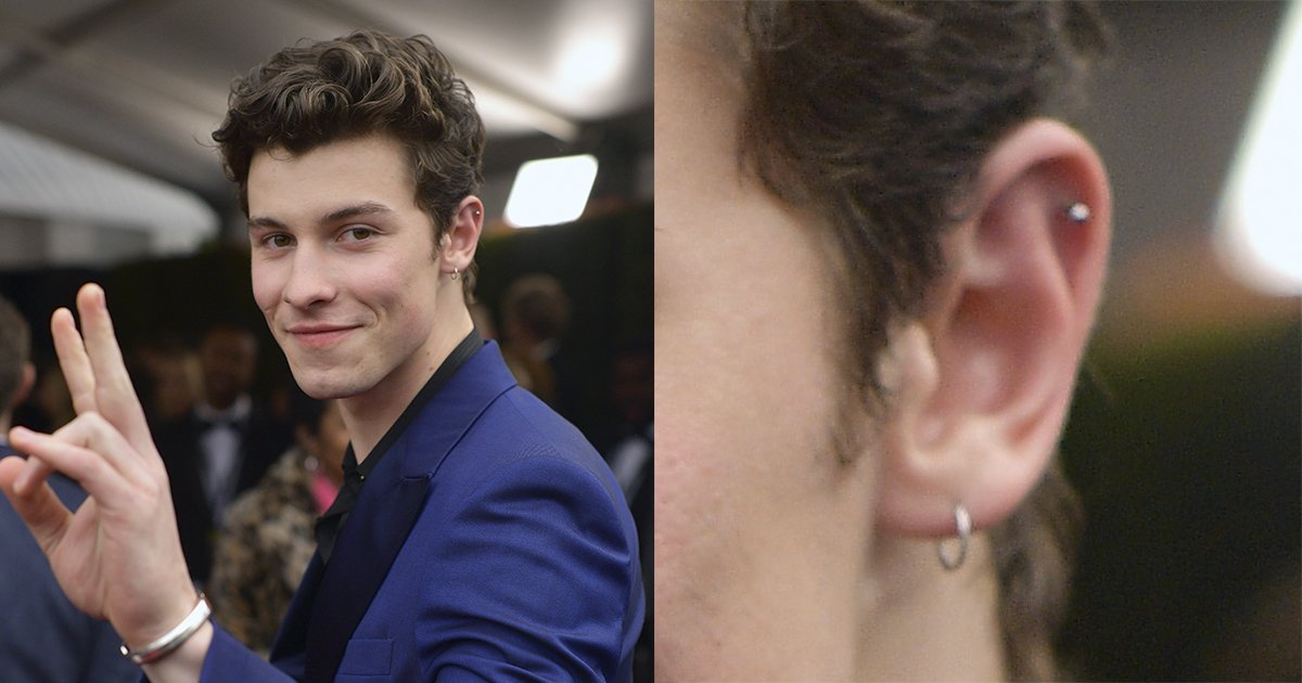 shawn mendes piercing