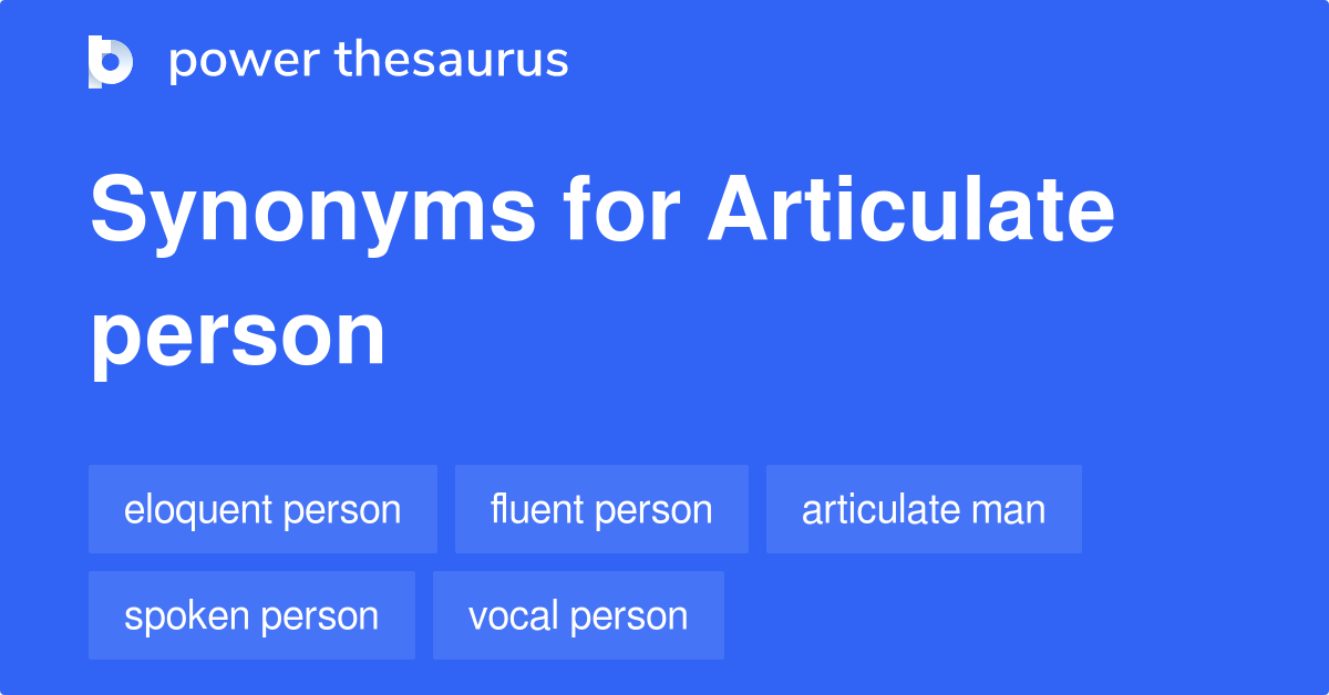 synonyms of articulate