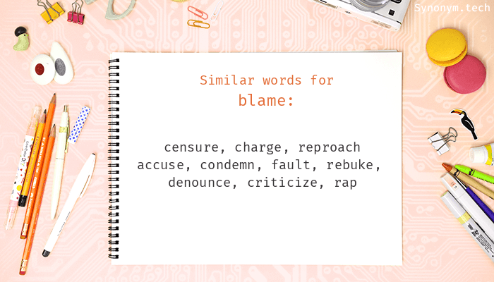 blame synonym