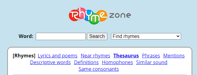 rhymezone