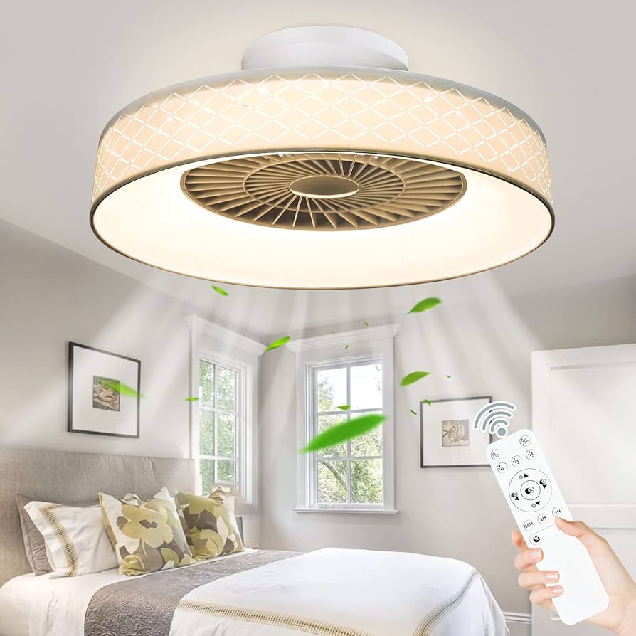 bladeless ceiling fan with light