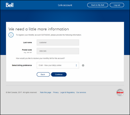 bell mobility login