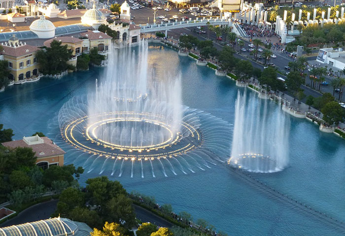 bellagio fountain show times 2022