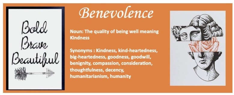 benevolence thesaurus