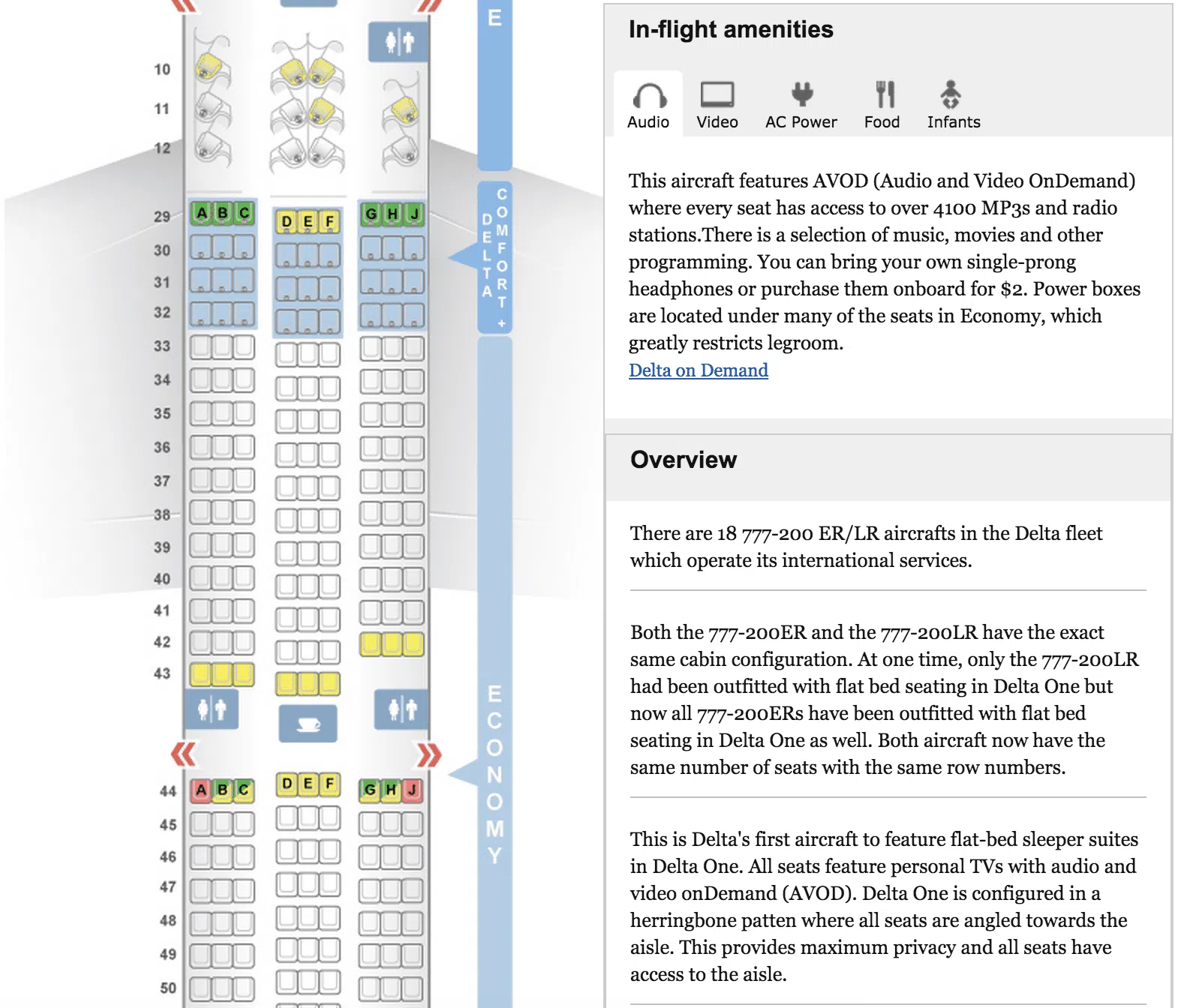 best airline seat map