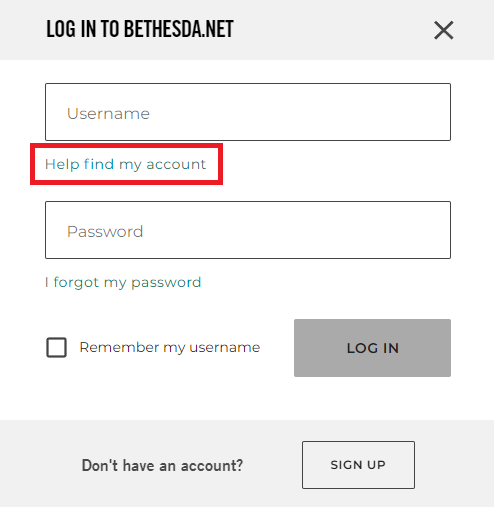 bethesda account