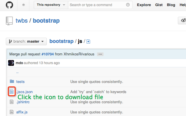 github download file