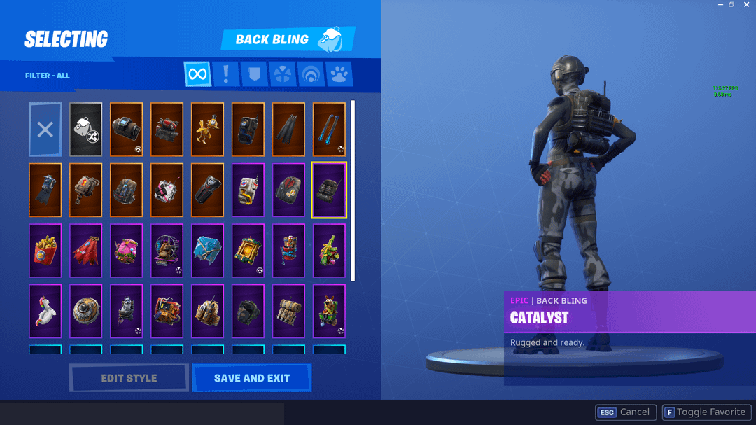 precision back bling