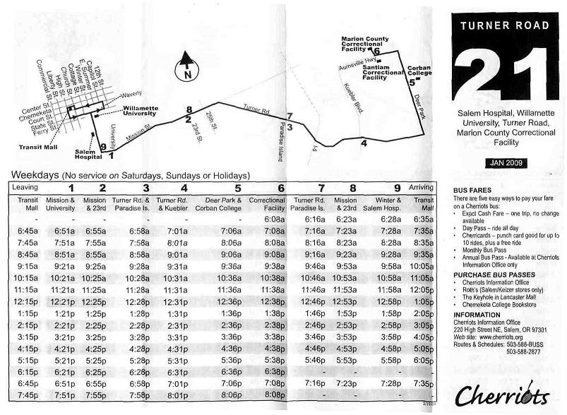 salem cherriots bus routes