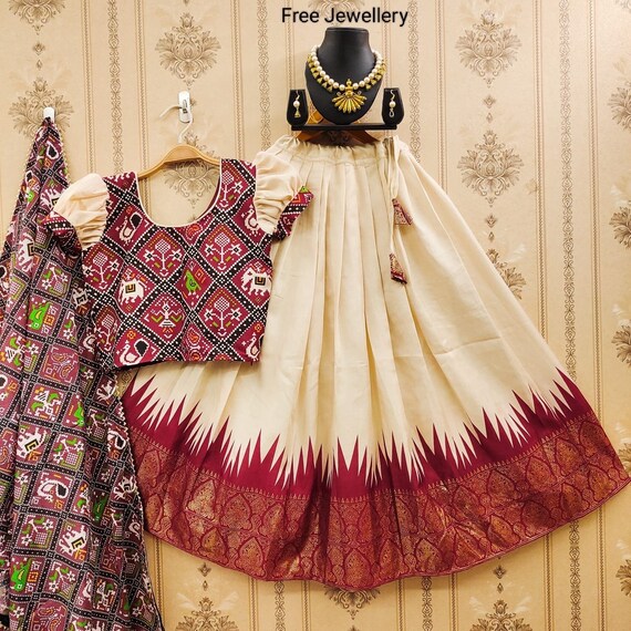 south indian lehenga for baby girl